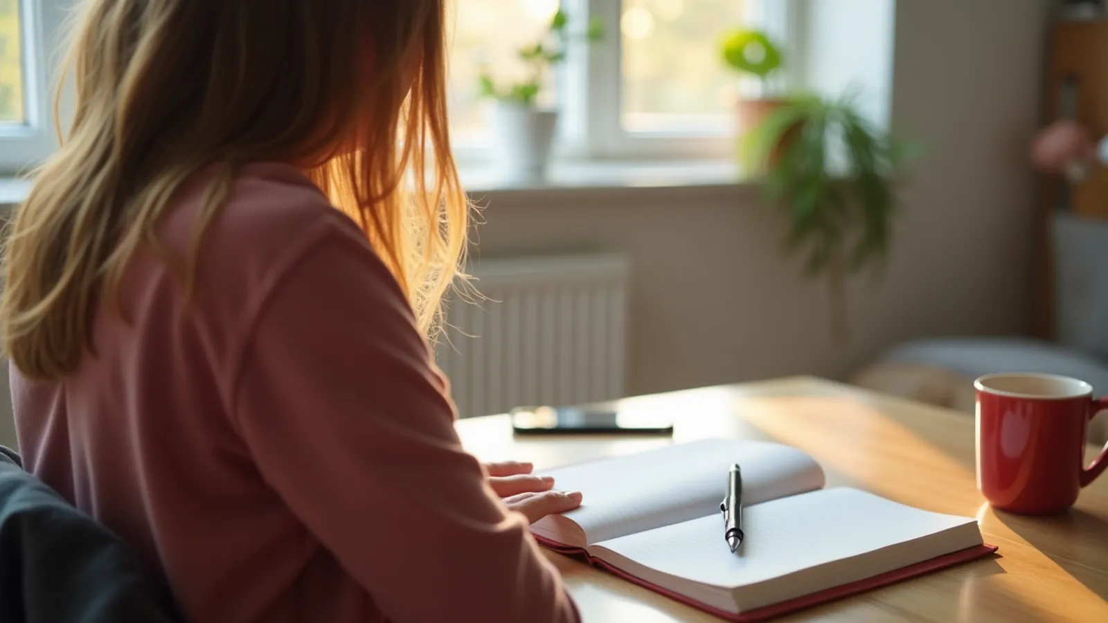 Choosing between podiatrist or dermatologist for a nail problem, notebook at a sunlit kitchen table