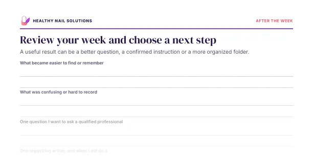 Preview of the top of page 5 of the seven-day quick-start planner: the heading and first lines only, not the full page